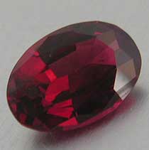 red spinel oval
