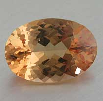 Imperial topaz oval